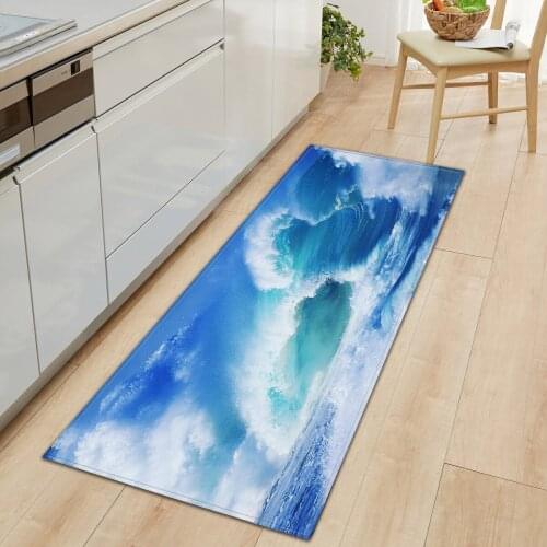 3D Printed Kitchen Carpet Modern Doormat for Entrance Door Anti-slip Floor Mats Washable Living Room Bedroom Mat Kitchen Rugs