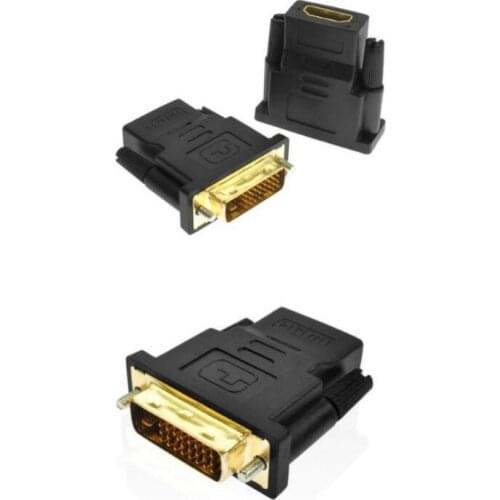 HDMI / F TO DVI (24 + 1) / M adapter gold-plated adapter black Data cable