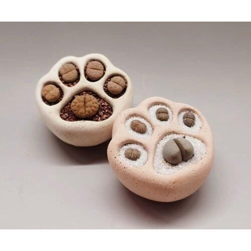 Cement flowerpot silicone mold hand creative cat claw basin mold succulent plant flowerpot gardening tool silicone molds