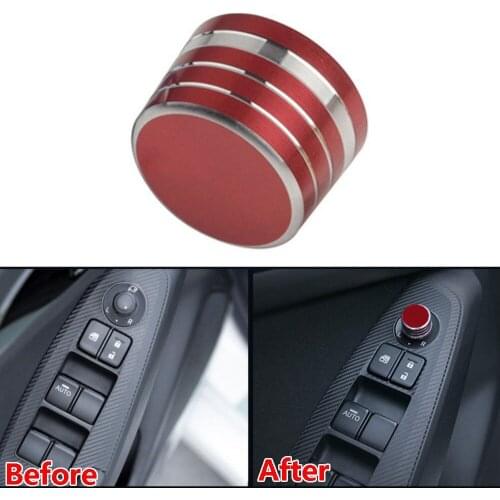 Door Rearview Mirrors Switch Ring Cover Trim Decal Fit For Mazda M3 Axela 2014-2017 Atenza 2014-2015 CX-3 Car Styling Accessory