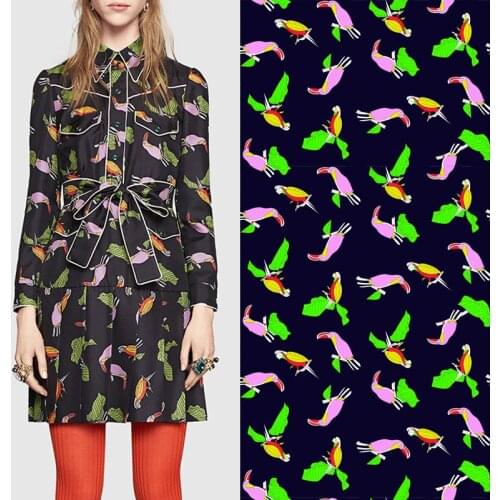 Factory custom printed polyester fabric cloth 145 cm width Ladies children shirt dress clothing fabric Low price wholesale