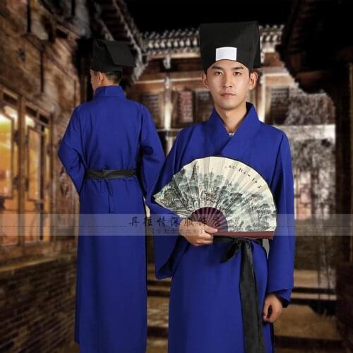 China Ancient student teachers book service Univercity civilian clothes Hanfu theatrical costumes