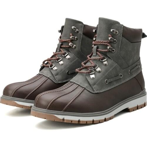 Sneaker Heel Mens Shoe Black Winter Casual Platform Boots Shoes For Men Boots Platform Shoes Combat Boots