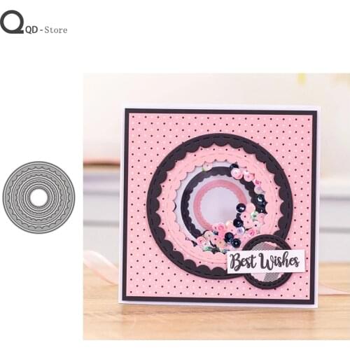 Circular Pattern Border Cutting Dies Stamps Dies Scrapbooking Mold Cut Handmade Tools DIY Craft Decoration New Dies for 2020