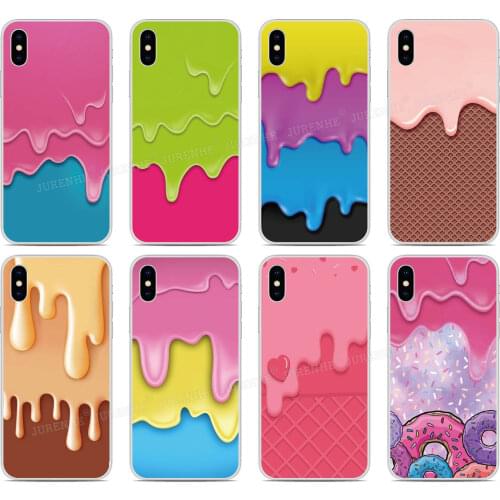 Ice Cream Back Cover For Alcatel 3 3V 3X 1 3C 1C 1X 1V 1S 2019 Soft TPU Case For Alcatel 1SE 1S 1V 3L 3C 1A 1B 2020 Phone Case