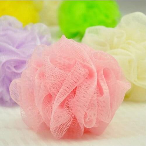 Soft Clean Bath Ball Shower Flower Mesh Foaming Sponge Bubble Ball Skin Cleaner Bathroom Accessories Portable Home Bath Ball