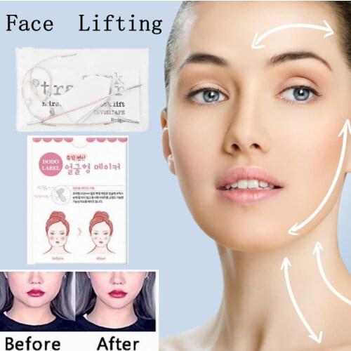 Invisible Thin Face Stickers V-Shape Line Wrinkle Sagging SkinFace Chin Adhesive Tape Facial Patches Wrinkle Remover Strips
