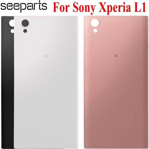 New For Sony Xperia L1 G3311 Back Housing Rear G3312 Battery Cover Door Housing Case Replacement Parts For Sony L1 Battery Cover