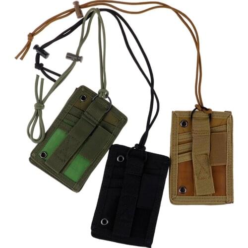 New Arrival ID Card Holder Tactical ID Card Case Patch Neck Lanyard and Credit Card Organizer