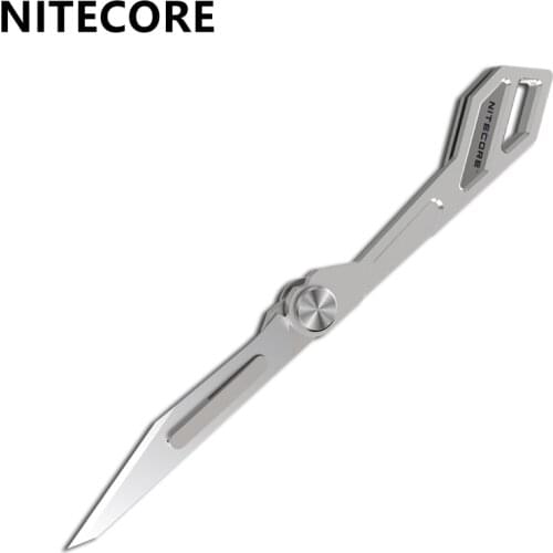 100% Original NITECORE NTK05 Knife Titanium alloy Folding Portable Mini key knife EDC Emergency Outdoor Tools Tactical Knife