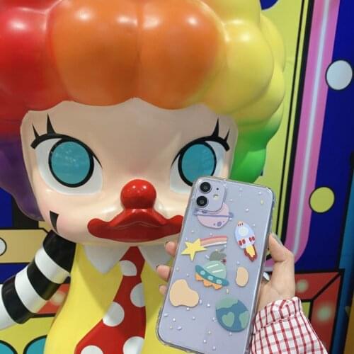 Shooting Star Meteorite Rocket TPU Silicone Cover for IPhone 12 Mini 7 8 Plus Case Phone Case for IPhone 11 Pro MAX X XR Case