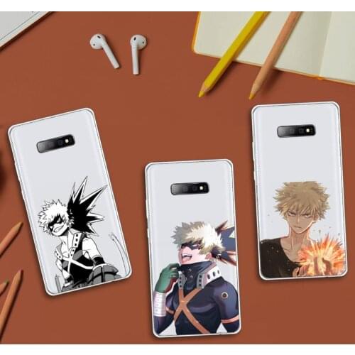 My Hero Academia anime manga Phone Case Transparent For Samsung Galaxy S Note 8 9 11 20 10 Pro E LITE P Plus A81