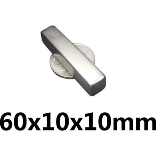 2/5/10/20pcs 60x10x10 mm Super Strong Magnetic Magnets 60*10*10mm Big Sheet Magnet Permanent NdFeB Magnets