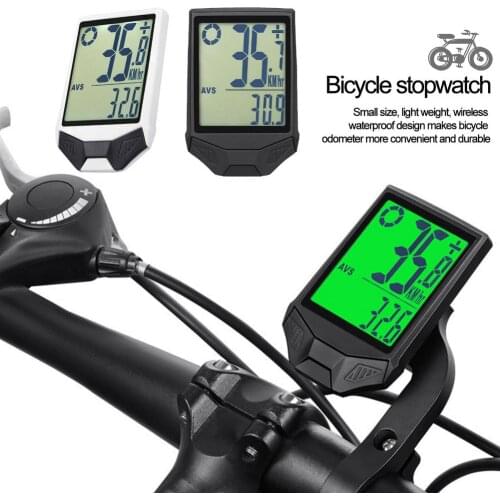 Bicycle Code Table Bicycle Speedometer Waterproof Wireless Mountain Bike Odometer Large Screen Luminous Waterproof Mountain Bike