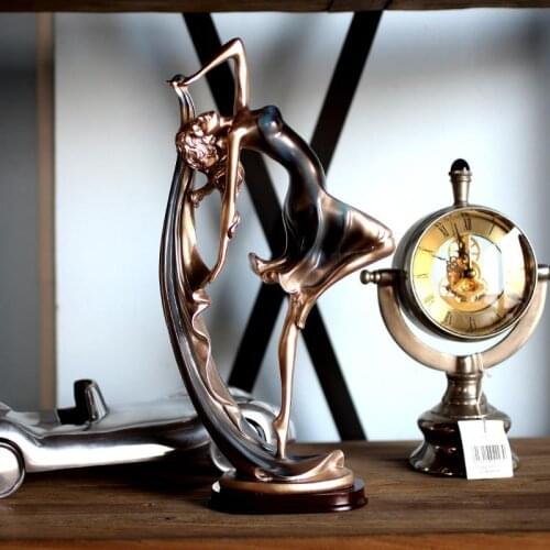 Retro dance beauty, girl, living room decoration, figure, birthday gifts, girl figurine, TV cabinet, wine cabinet crafts, statue