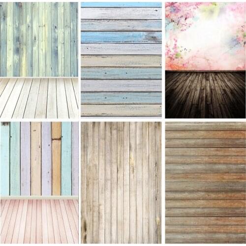 Vinyl Custom Photography Backdrops Props Flower Wood Planks Photo Studio Background 1911 CXZM-30
