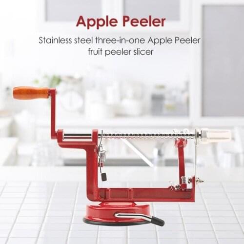VKTECH Stainless Steel 3 in 1 Apple Peeler Fruit Peeler Slicing Machine / Apple Fruit Machine Peeled Tool Creative Home Kitchen