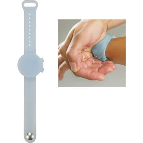 1pc Hand Sanitizer Wrist Band Hand Dispenser Wearable Handwash Portable Silicone Bracelet Adult Liquid Hand Pumps Dispenser