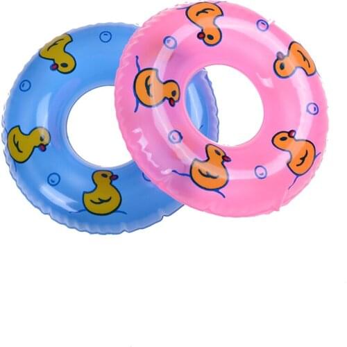 1 Pcs pink Blue Swimming Buoy Lifebelt Ring For Doll Accessories For Girl Doll toys dolls Baby Toys best Gift