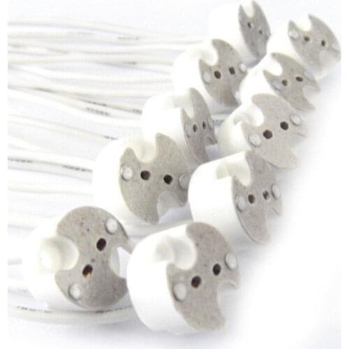 MR16 MR11 Holder G5.3 Ceramic Lamp Base Socket LED Halogen Light lamp holder with Wire Connector 10pcs