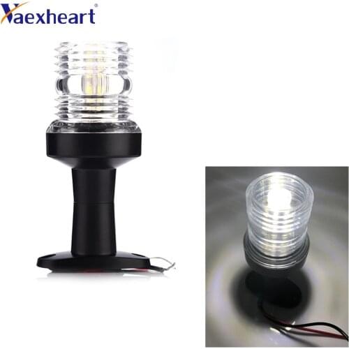 12v Led 5' Boat Anchor Stern Masthead Navigation Pedestal White Led Light Water-Resistant Durable and vibration-proof housing