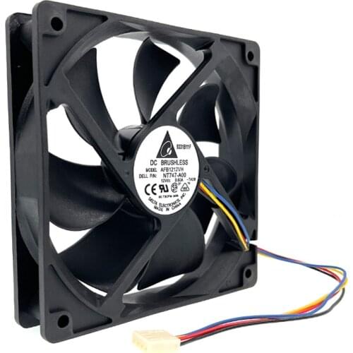 120mm 12cm PWM Fan AFB1212VH-BL3V AFB1212VH 12025 12V 0.70A Dual Ball Bearing Dedicated Fan for 120*120*25mm