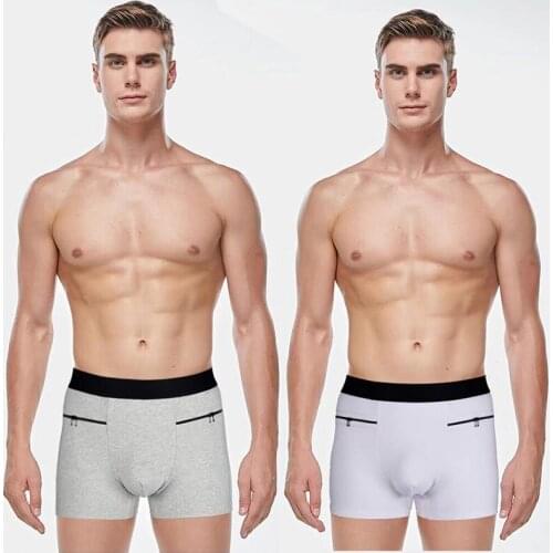 Men boxer Underwear with pocket Male pocket Underwear Boxer fashion Men Boxershorts sous vetement homme Underpants Men trunks