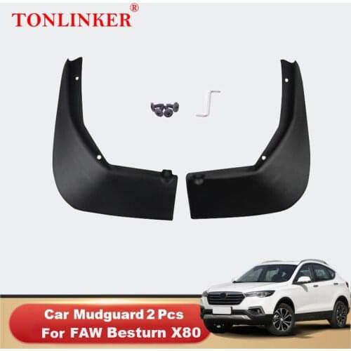 TONLINKER Mudguard For FAW Bestune X80 2018 2019 2020 Mud Flaps Mudguards Splash Guards Fender Mudflaps 2Pcs Car Accesories