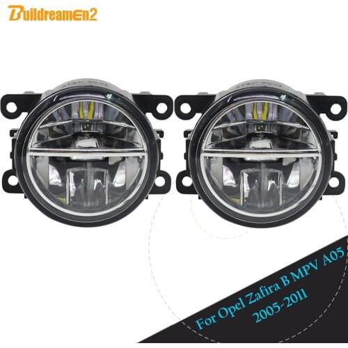 Buildreamen2 Car 4000LM LED Bulb Fog Light Daytime Running Lamp DRL For Opel Zafira B MPV A05 2005 2006 2007 2008 2009 2010 2011