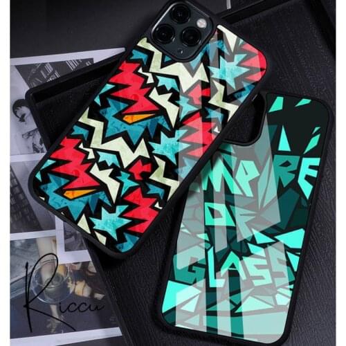 Colorful Geometric Graffiti Phone Case Rubber for iPhone 12 11 Pro Max XS 8 7 6 6S Plus X 5S SE 2020 XR 12 Mini case