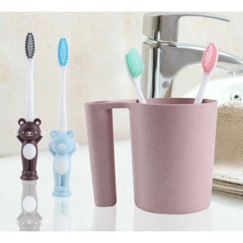 3Pcs/Lot Soft Bristle Kids ToothBrush Baby Toothbrush Soft Bristle Childrens Training Oral Hygiene Bamboo Charcoal Teether
