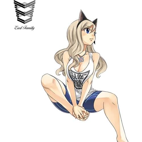 EARLFAMILY Sexy Bikini Girl Car Sticker Cartoon Car Styling Vinyl Car Decal Graphical Window Wiper Tailgate Car Accessories