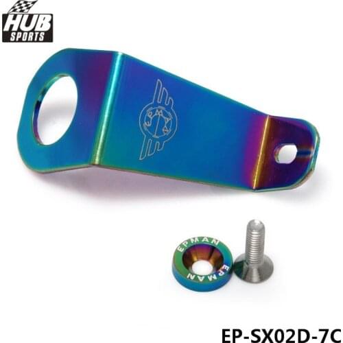 Racing Neo Chrome CNC Billet Aluminum Racing Radiator Stay Bracket Kit For Honda Civic 92-95 EG HU-SX02D-7C