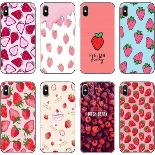 Hot Sale Strawberry For Samsung Galaxy S10 Lite S9 S8 S7 S6 edge Plus S5 S4 Note 9 8 5 4 mini cover case