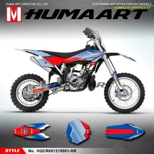HUMAART Motocross Stickers Kids Dirt Bike Decals Graphics for CR65 2012 2013 2014 2015, Customizable