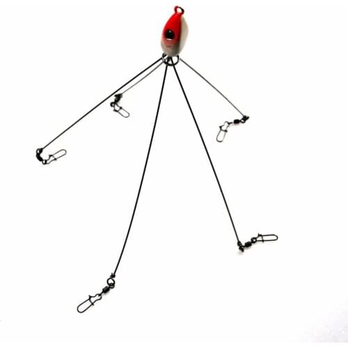 5 sets Alabama Lure set Rig Stainless Rolling Swivel Fishing Tackle Group 3D 17cm Fishing Bait High Quality Fishing Lures set