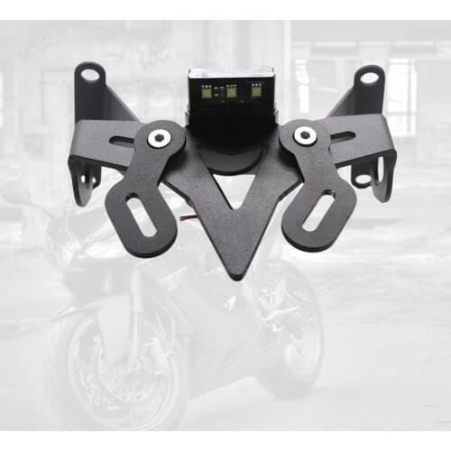Motorcycle License Plate Holder Bracket w/LED Light for Honda CB650R 2019