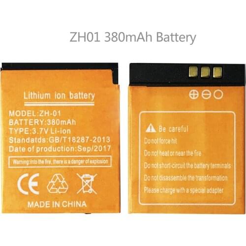 OCTelect ZH-01 battery smart watch phone 380mAh battery for ZH-01 smart watch