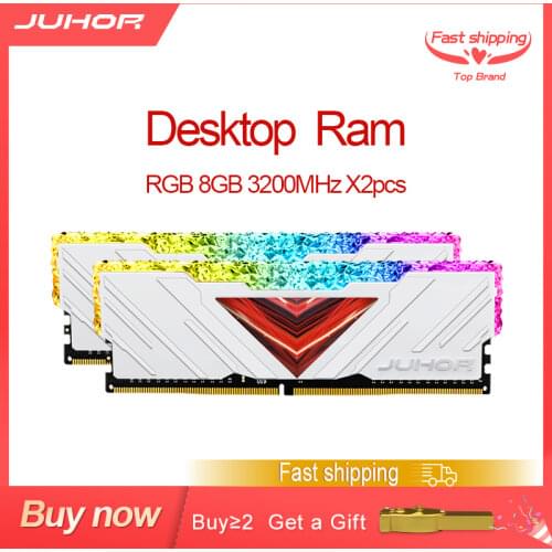 JUHOR RGB RAM DDR4 8GB 2666MHz DDR4 DIMM Memoria Ram ddr4 Desktop Memory Rams