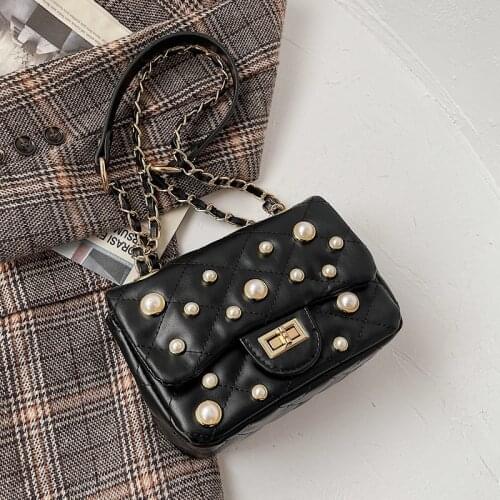 Casual Crossbody Bags For Women 2021 Fashion Ladies Messenger Bag Pearl Womens Bags PU Casual Small Designer Shoulder Bags