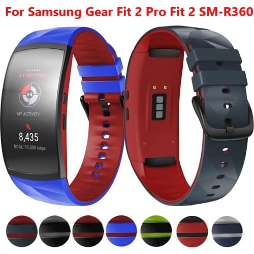 Silicone Watch Band For Samsung Gear Fit 2 Pro fitness Replacement Wrist Strap For Gear Fit2 SM-R360 Bracelet wristband Correa
