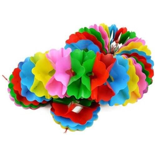 Stage baby kids fun toy Educational Paper Pull Flower Garland Magic Tricks Props Toys Close-up Magic For Children Best Stage
