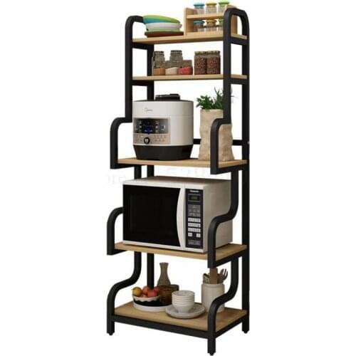 Kitchen Utensils And Appliances Floor To Floor Multi-layer Storage Rack Microwave Oven Storage Rack Household Kitchen Storage Ra