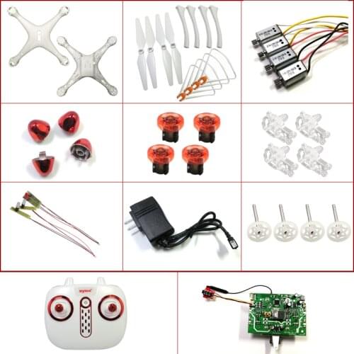 Syma X8SW X8SC X8PRO 8500WH All Spare Part List Motor Propeller Landing Tripod Body Shell Cover Gear Blade Cover Motor Base etc