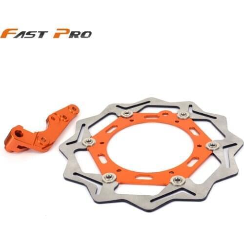 Oversize 270MM Front Floating Brake Disc & Caliper Bracket Adapter for KTM SX125 SX144 SX150 SX250 SXF250 SXF450 SXF505 09-15