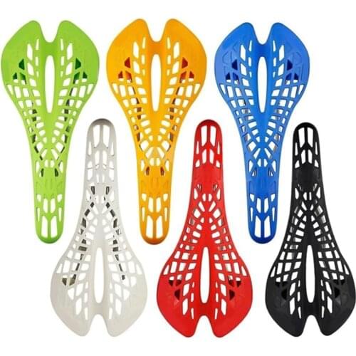 1pcs Bicycle Saddle Seat Bike Riding Hollow Spider Web Saddle Skid-proof Comfort Front Mat Carbon Bike Parts Cycling Equipment