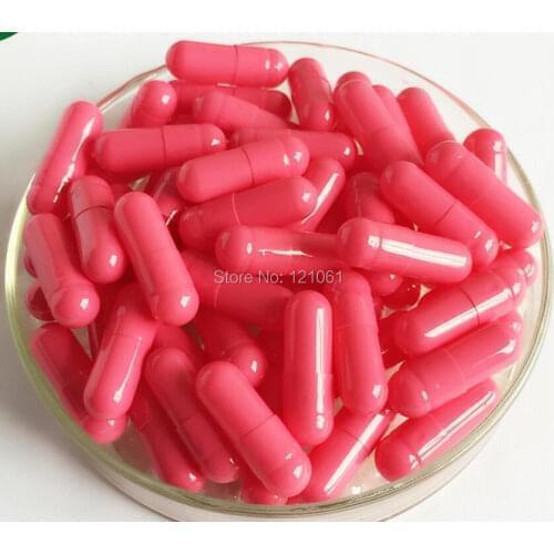1# 200pcs!Pink-Pink colored empty capsuls,hard gelatin empty capsules size 1! (joined or seperated capsules available!)