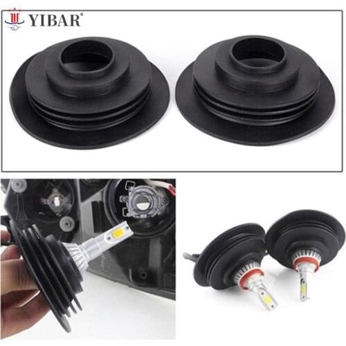 1X Soft Rubber Dust Cover For Car Auto Headlight Universal LED Light Seal Cap
