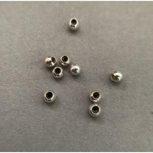 10pcs Silver Jewelry accessories 4mm