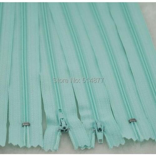 10 pcs Light Blue Color Nylon Coil Zippers Tailor Sewing Tools Craft 9 Inch Z011